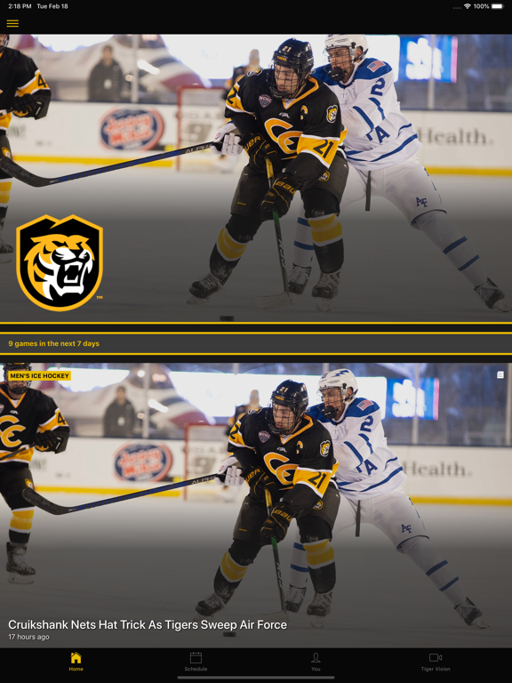 Colorado College Tigers iPad screenshot 1 - Sports app