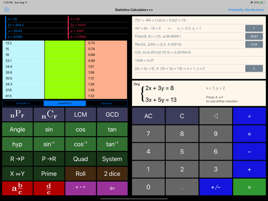 Screenshot #4 pour Statistics Calculator+++