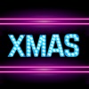 Neon Merry Xmas Stickers