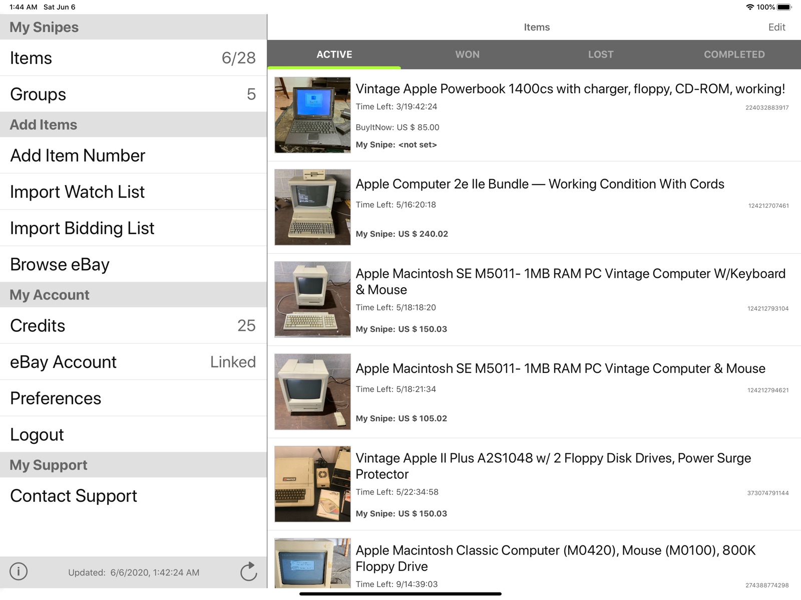 Auction Bid Sniper: Myibidder ipad screenshot 1