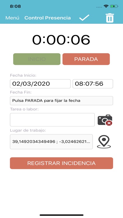 nubbix Registro Sesión