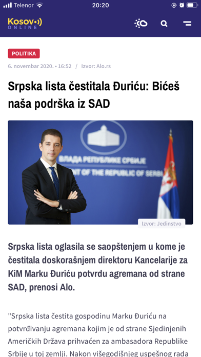 Kosovo Online Screenshot