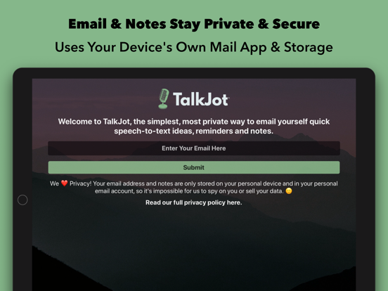 Screenshot #4 for TalkJot – Voice-to-Email Notes