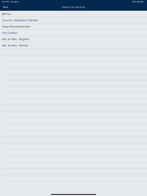 City of Roswell App iPad screenshot 4 - Productivity app
