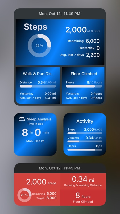 Health Widget - Quick Look Up