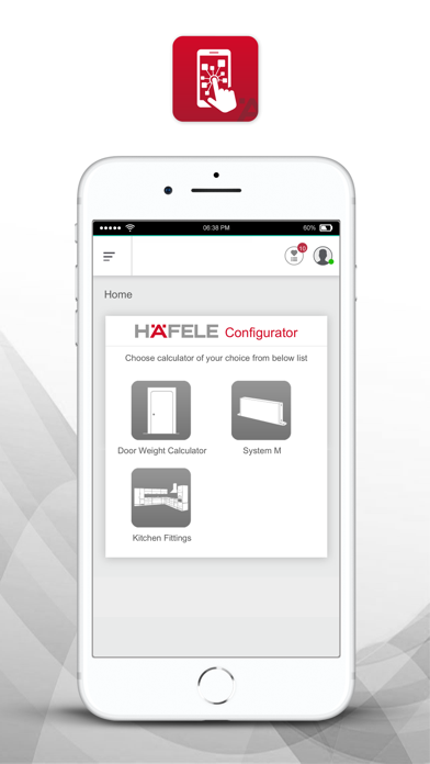 Hafele Configurator Screenshot