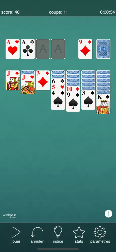 Solitaire Classique · Cartes