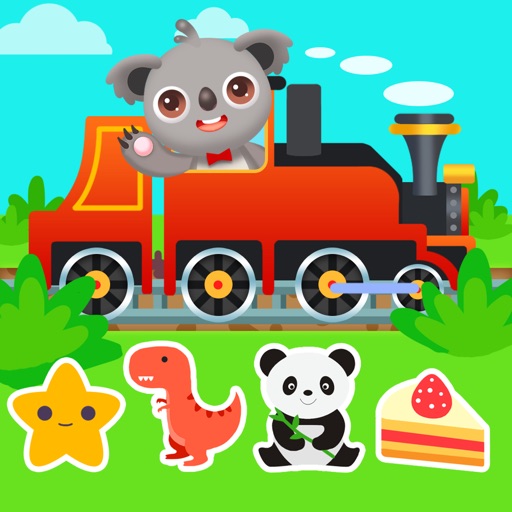 Kids Train Game:Design Drive icon