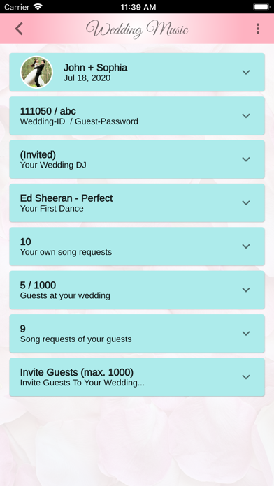 Screenshot #3 pour Wedding Music App (Amgee.net)