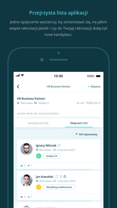 eRecruiter Screenshot