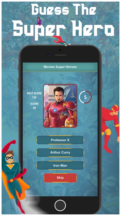 Guess Comics SuperHero Quiz