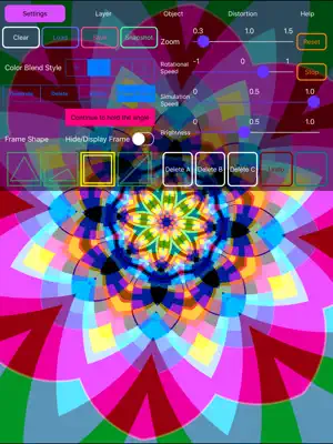 Distorted Kaleidoscope Art screenshot 1