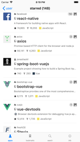 Project Viewer for GitHub screenshot