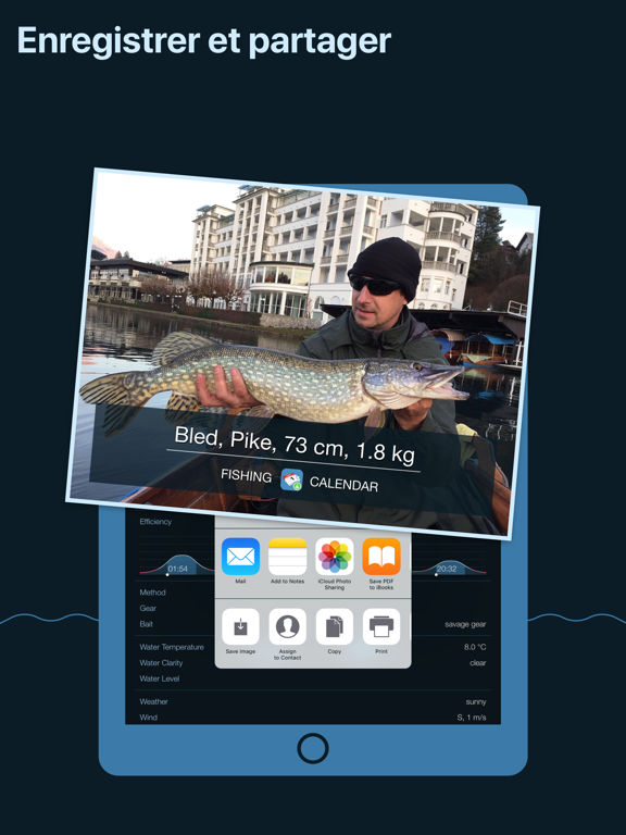 Screenshot #6 pour Fishing Calendar, Fish Finder