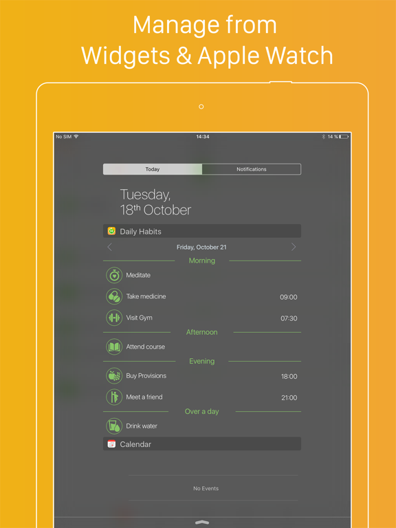 Daily Habits - Habit Tracker iPad screenshot 4 - Productivity app