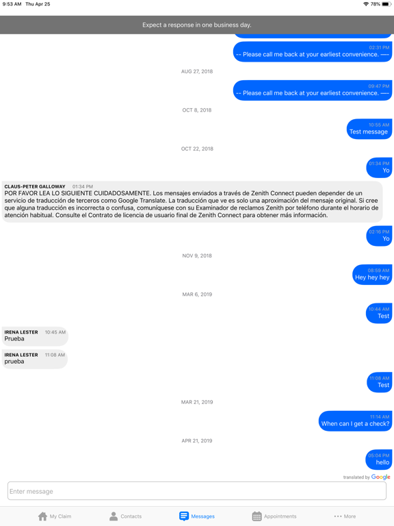 Zenith Connect iPad screenshot 4 - Finance app