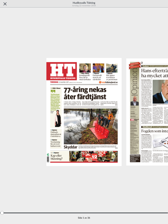 Screenshot #6 pour Hudiksvalls Tidning e-tidning