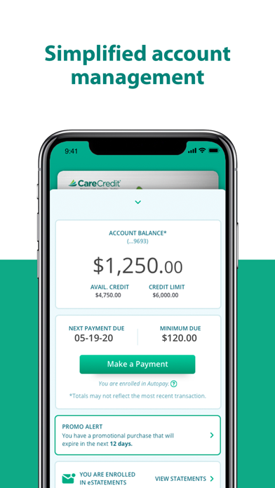 CareCredit Mobile Screenshot