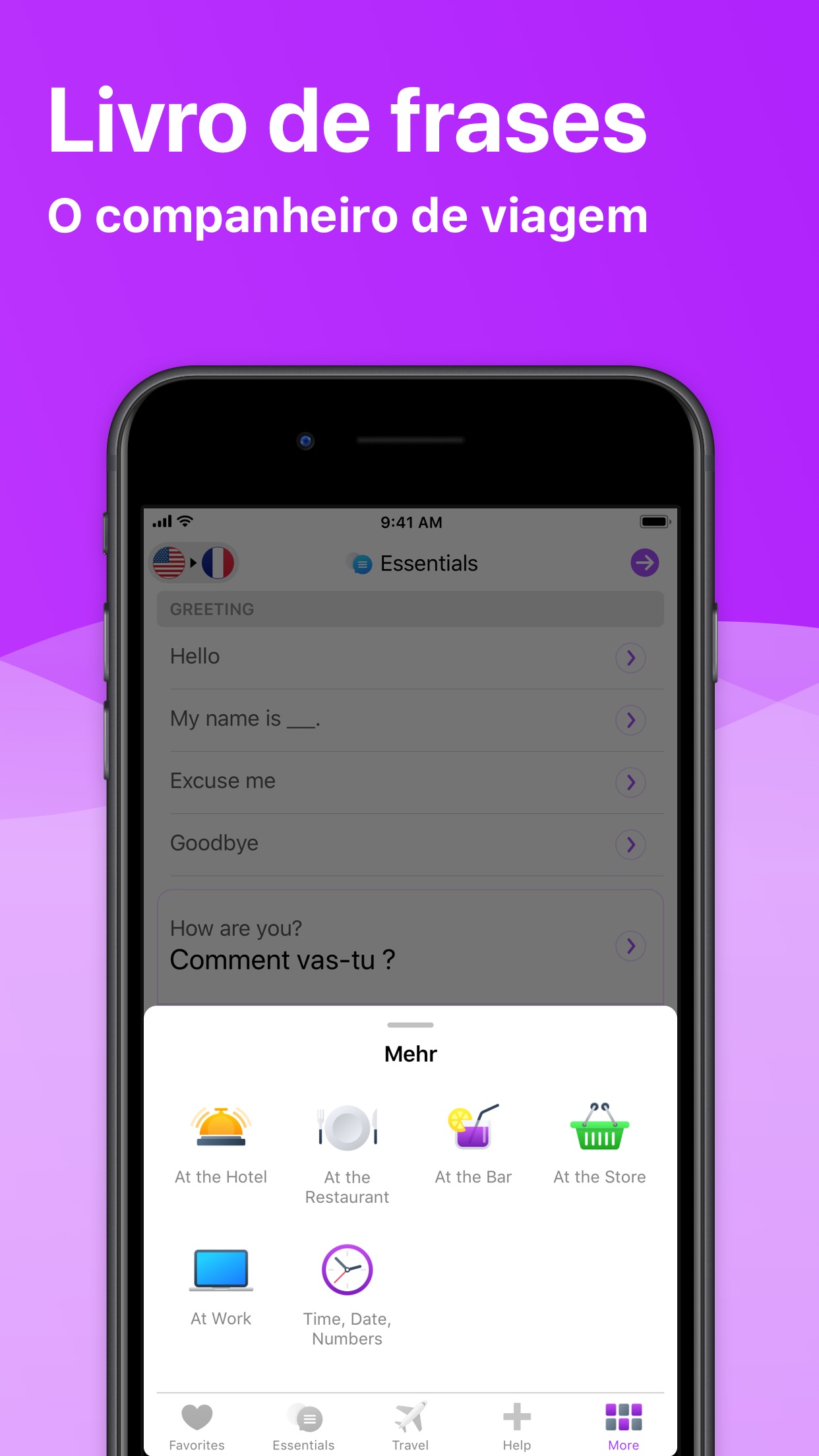 Screenshot do app iTranslate Voice