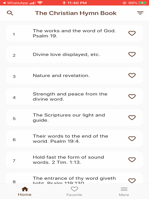 The Christian Hymn Book iPad screenshot 3 - Music app