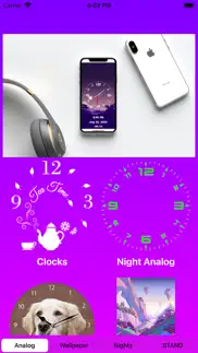 analog clock - stand face time iphone screenshot 1