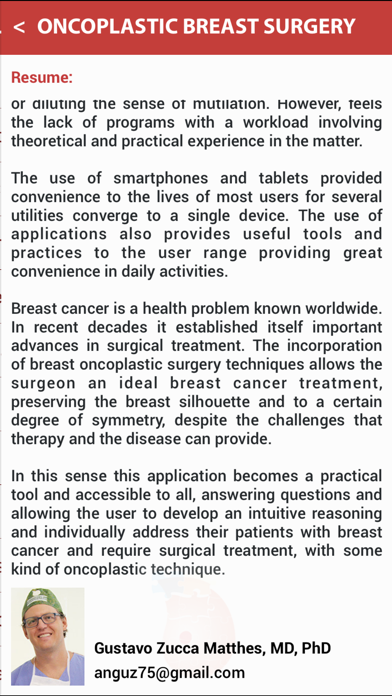 Oncoplastic Breast Surgery iPhone screenshot
