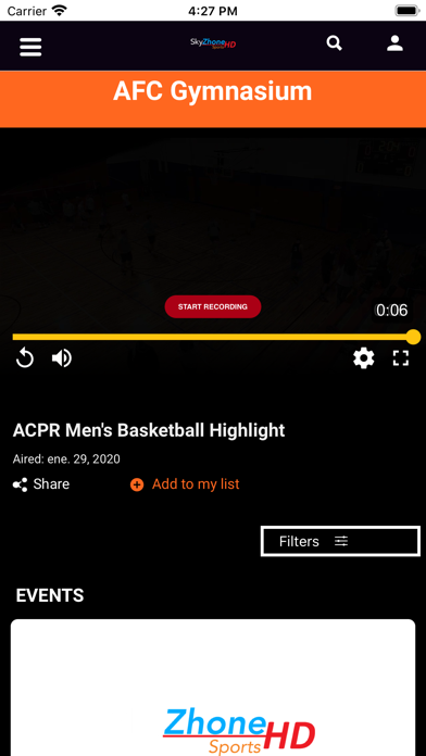 Screenshot #2 pour SkyZhone Sports