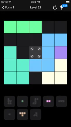 Neon Blocks: Brain Puzzle iPhone image 3