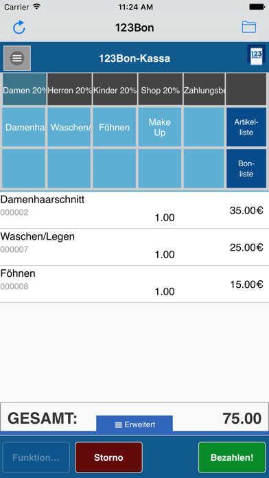 Screenshot #1 pour 123Bon Registrierkassa