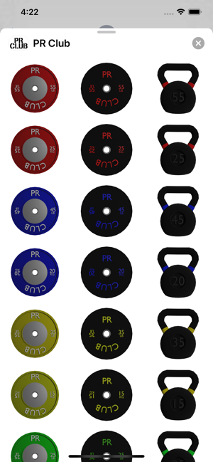 PR Club - Fitness Stickers