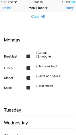 Game screenshot MealPlannerLIFE apk