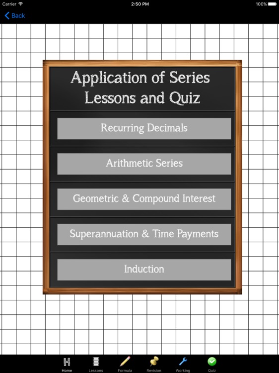 Application of Series Lessons