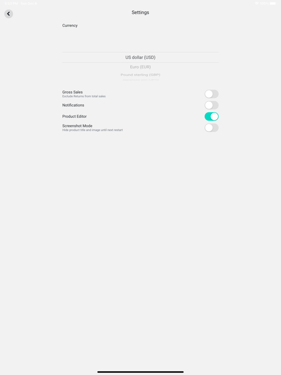 Productor Merch iPad screenshot 4 - Productivity app