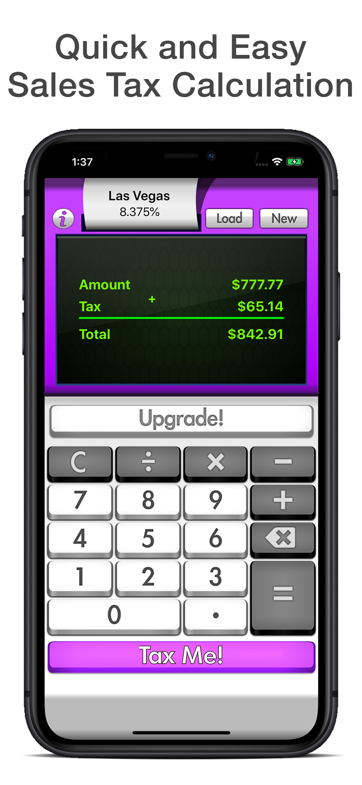 Sales Tax Calculator - Tax Me