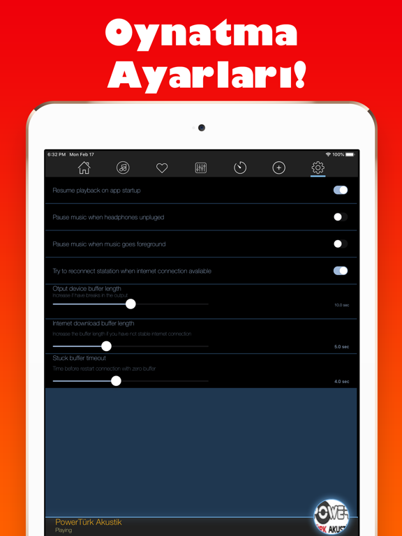 Turkish Radios iPad screenshot 8 - Music app