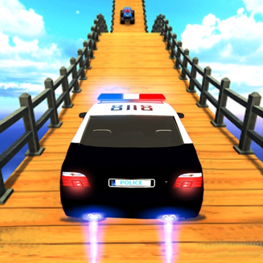 Police Car Stunts: Mega Ramp