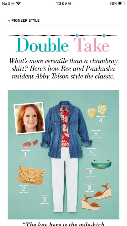 The Pioneer Woman Magazine US iPhone Screenshot 3