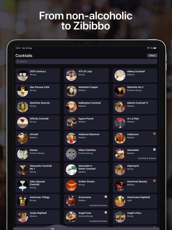 Cocktails For Real Bartender iPad screenshot 4 - Food & Drink app