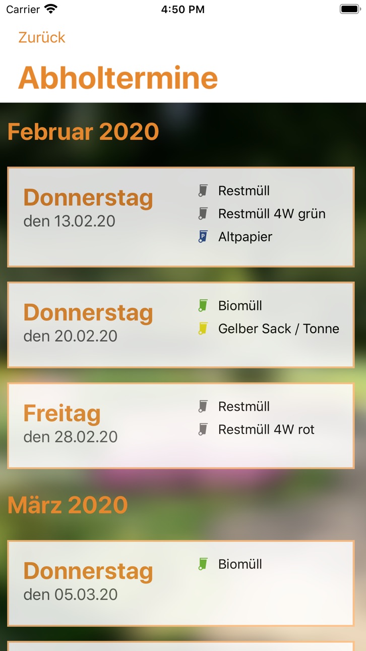 iPhone screenshot