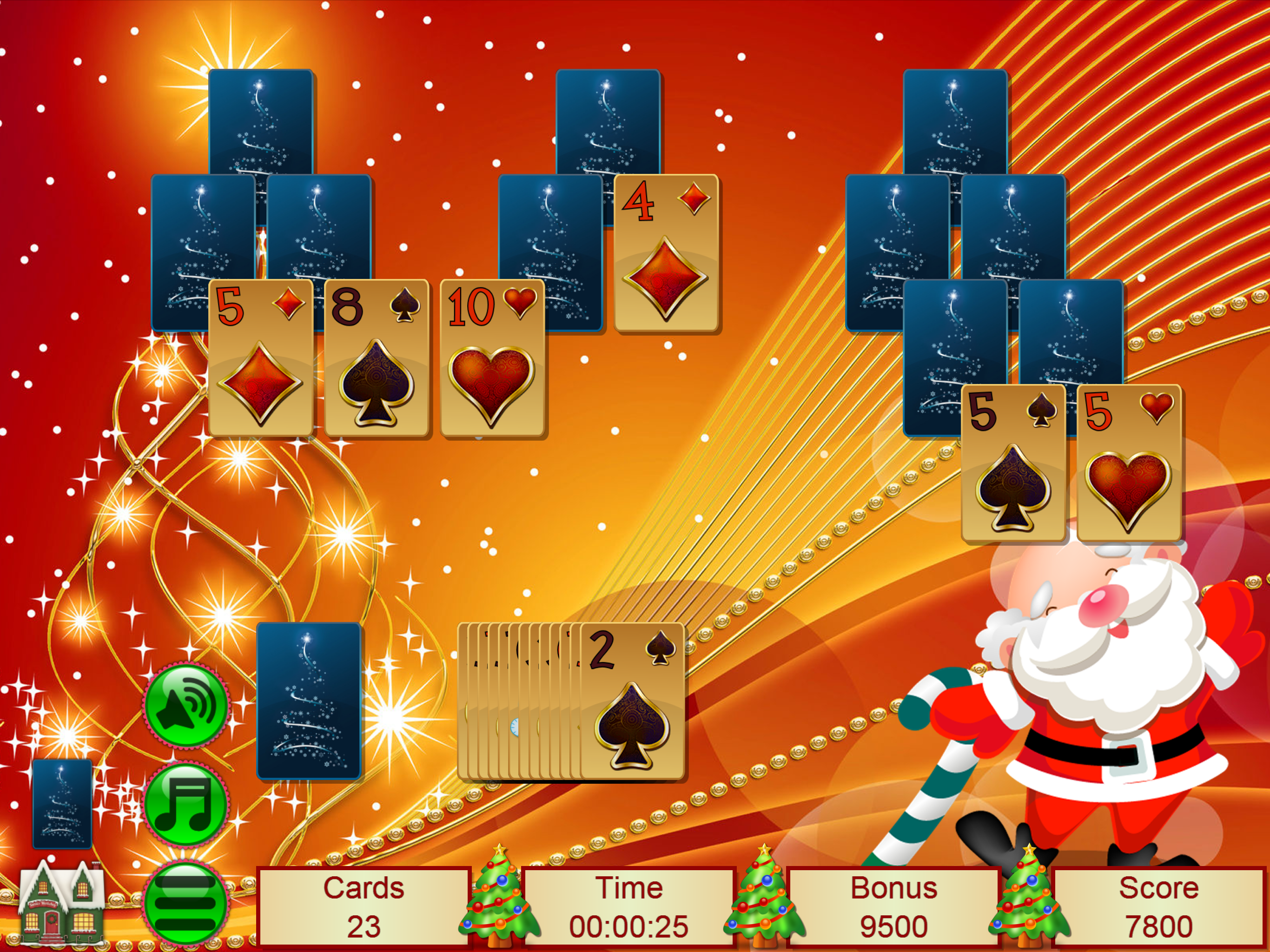 Xmas TriPeaks Card Solitaire screenshot 21