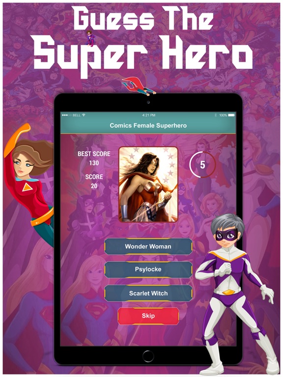 Guess Comics SuperHero Quiz