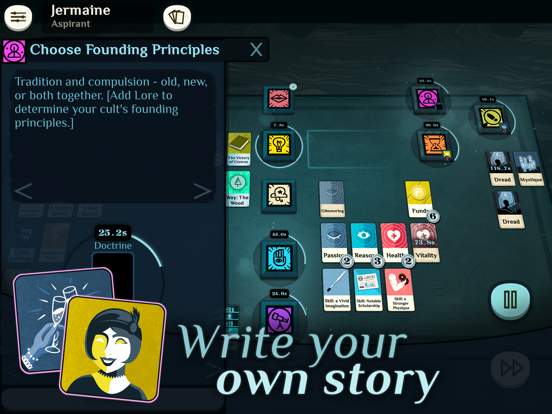 Cultist Simulator iPad app afbeelding 4