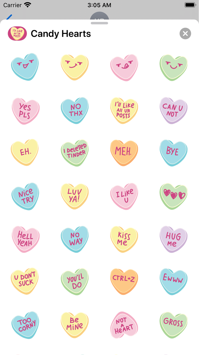 Fun Candy Hearts