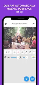 Funny Eyes Censor Maker screenshot #3 for iPhone