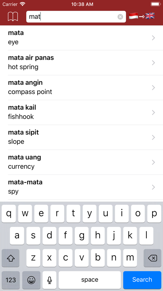 #1. Indonesian Dictionary offline (iOS) 由: Andrei Sadovnicov