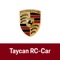 As part of the Taycan Campaign we offer selected customers a remotecontrollable car (RC-Car) in Taycan design, scaled 1:28