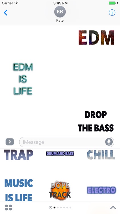 EDM Music Stickers - Messages screenshot-0