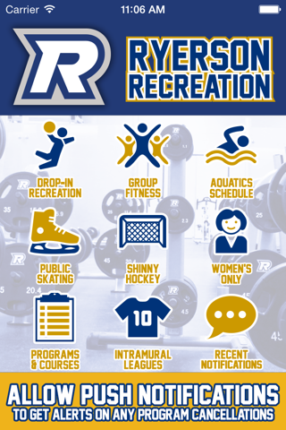 Ryerson Athletics Mobile App - náhled