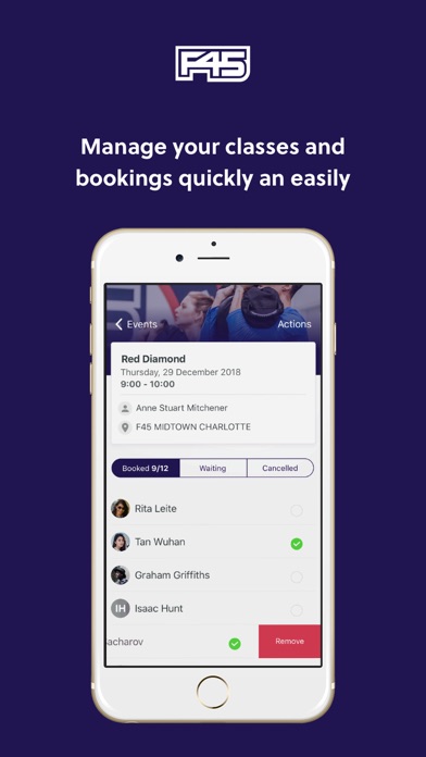 F45 Glofox Pro Screenshot