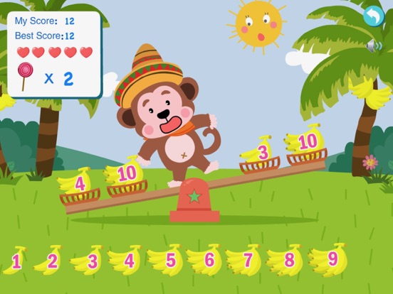 Screenshot #6 pour Monkey Math Balance for Kids
